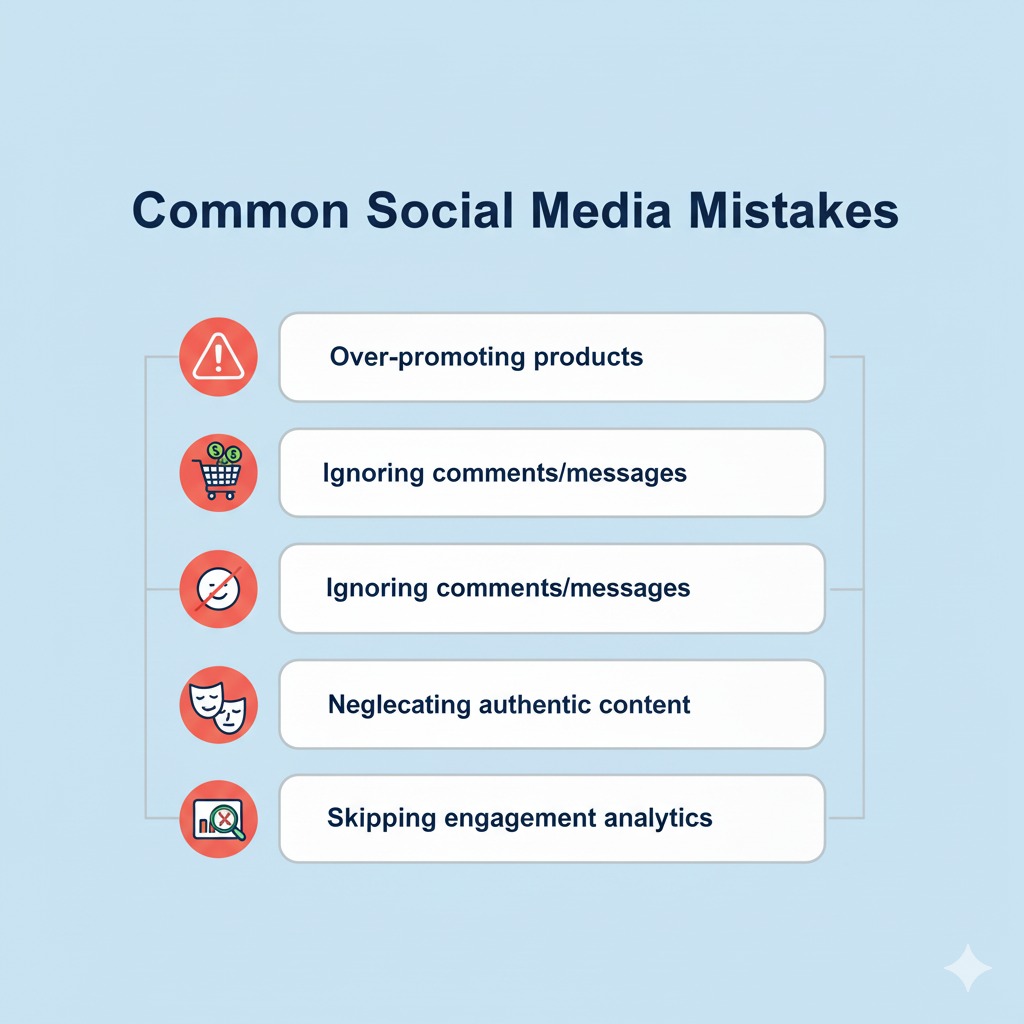 Common mistakes in Social Media Engagement